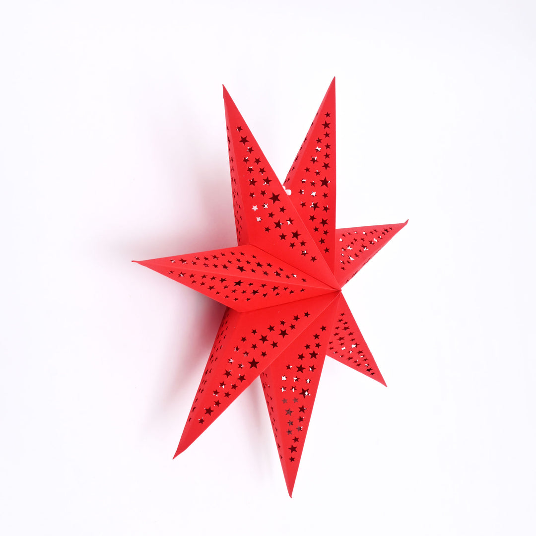 Scandinavian 7- Point Paper Star – Christmas Decor 60 cm
