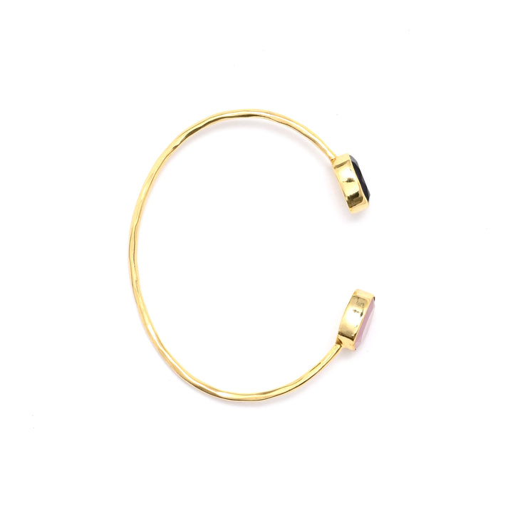 Dual-Tone Bangle – Blush & Purple