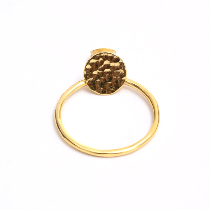 Round Orb Earrings – Gold Plated Finish