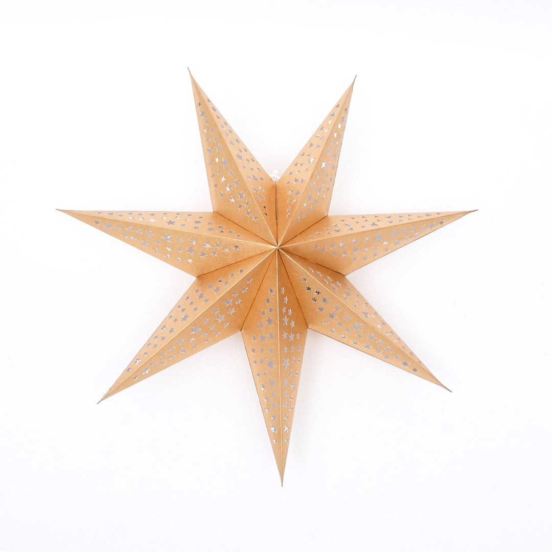 Scandinavian 7- Point Paper Star – Christmas Decor 60 cm