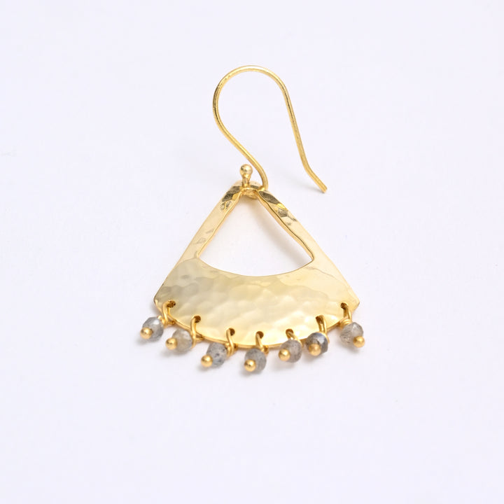 Hammered Metal Earrings – Luxe Finish