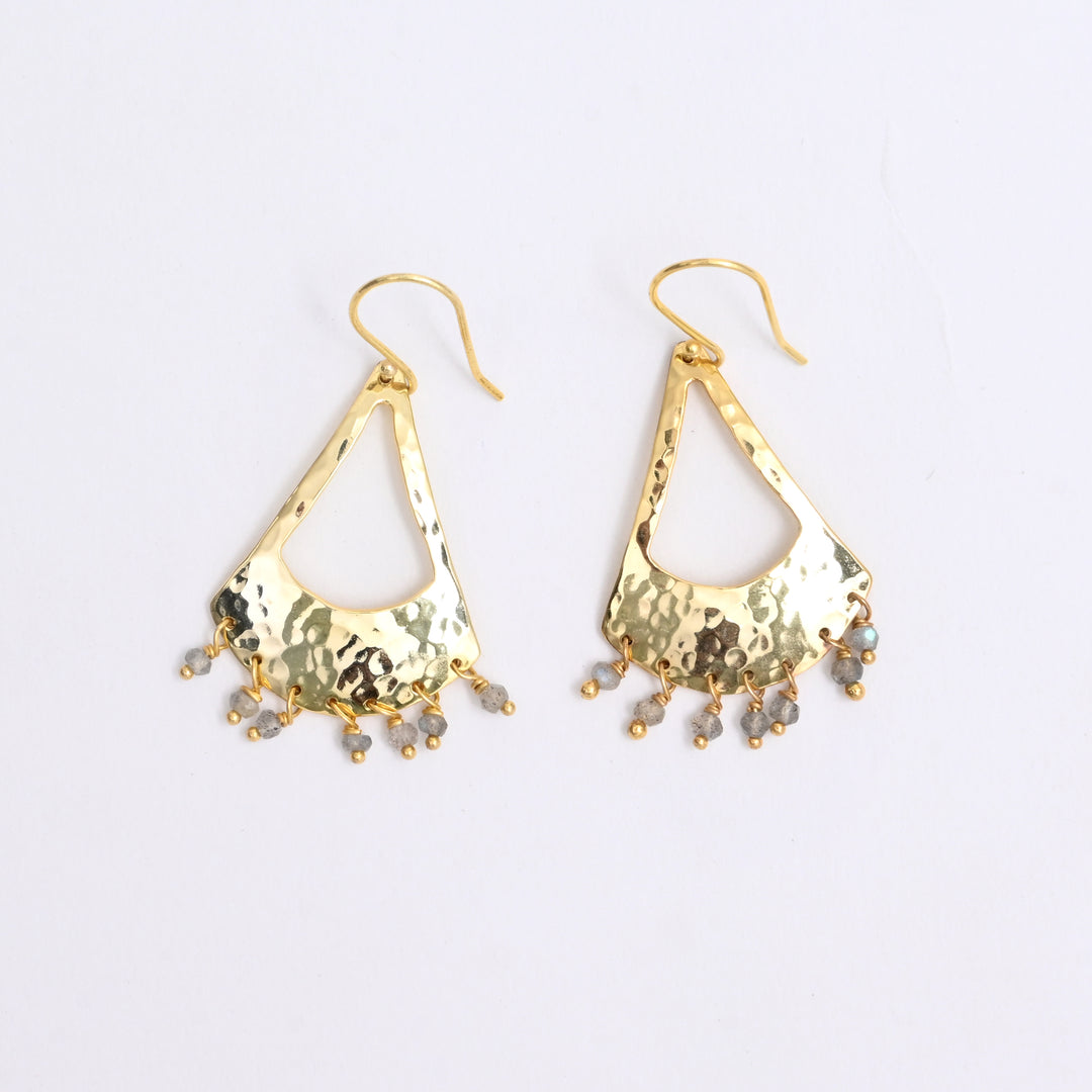 Hammered Metal Earrings – Luxe Finish