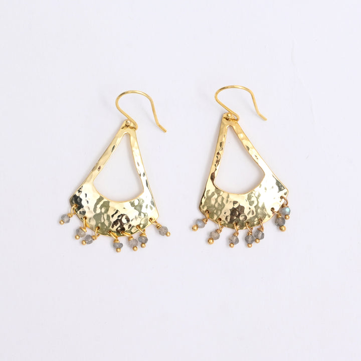Hammered Metal Earrings – Luxe Finish