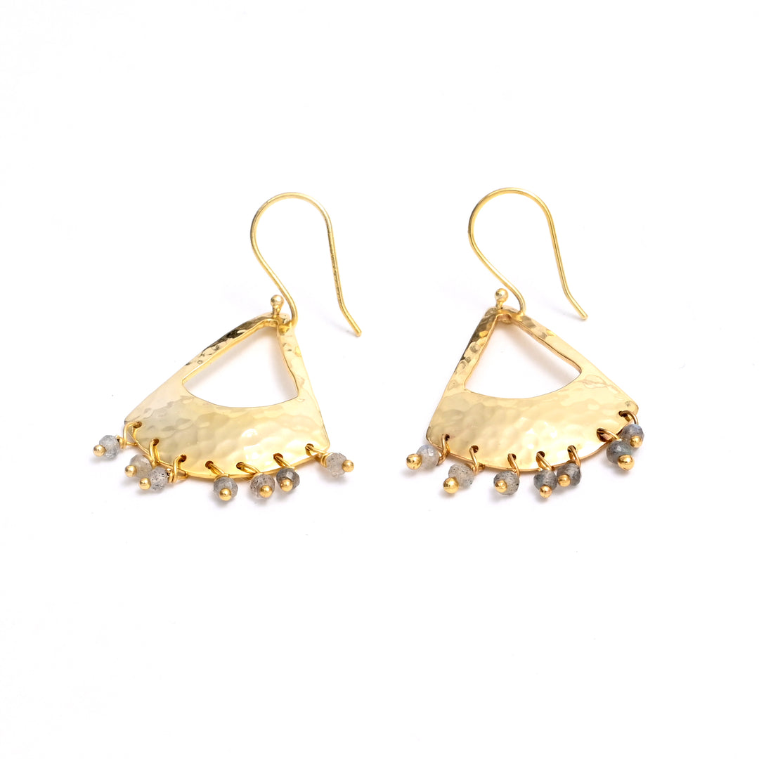 Hammered Metal Earrings – Luxe Finish