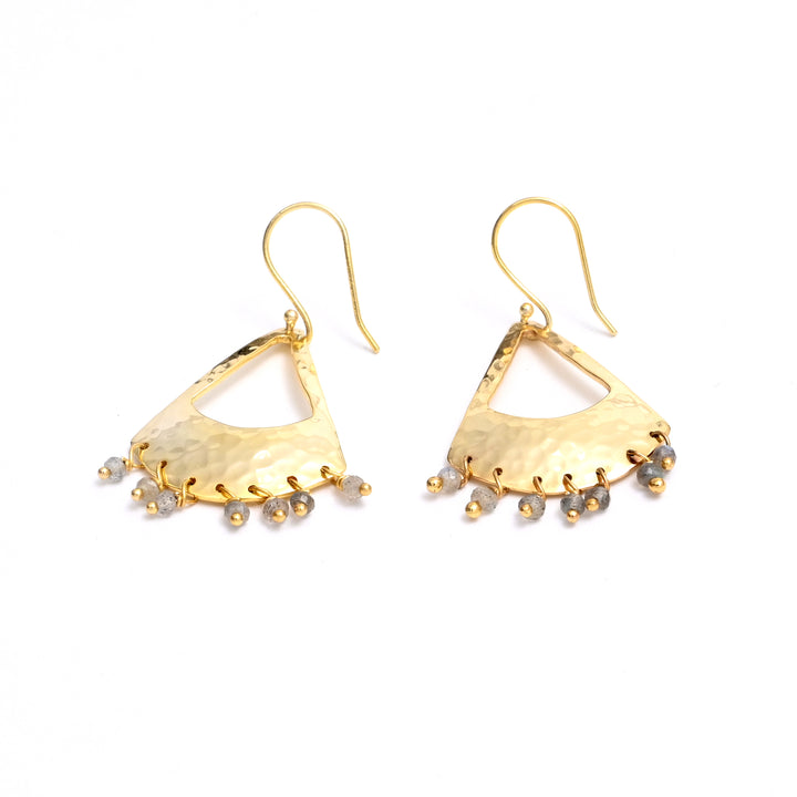 Hammered Metal Earrings – Luxe Finish
