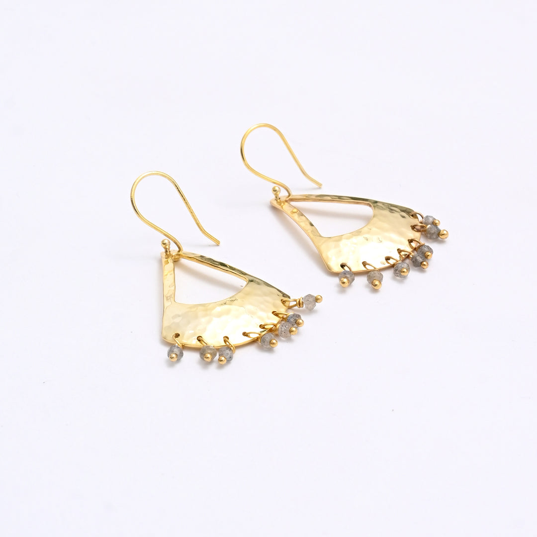 Hammered Metal Earrings – Luxe Finish