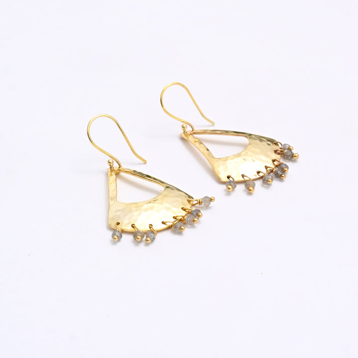 Hammered Metal Earrings – Luxe Finish