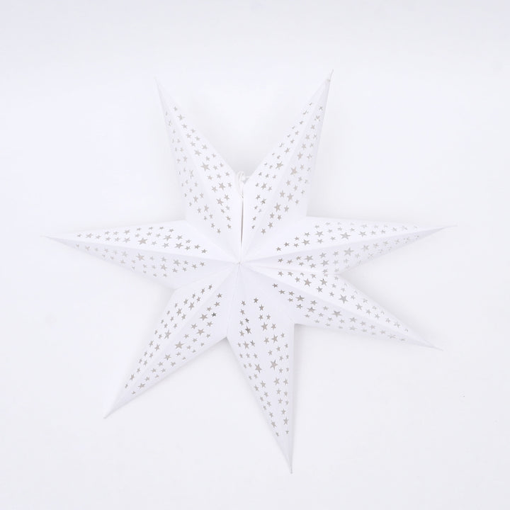 Scandinavian 7- Point Paper Star – Christmas Decor 60 cm