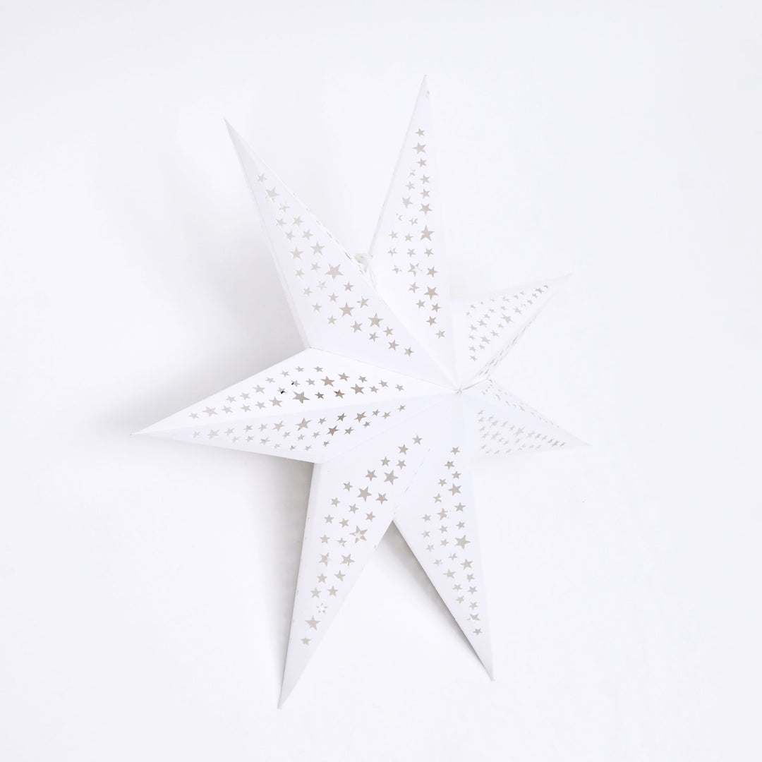 Scandinavian 7- Point Paper Star – Christmas Decor 60 cm