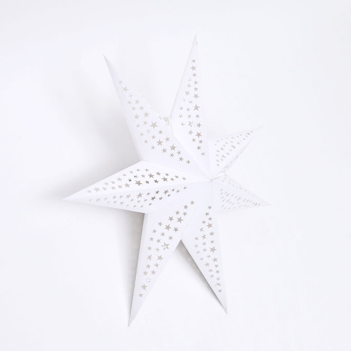 Scandinavian 7- Point Paper Star – Christmas Decor 60 cm