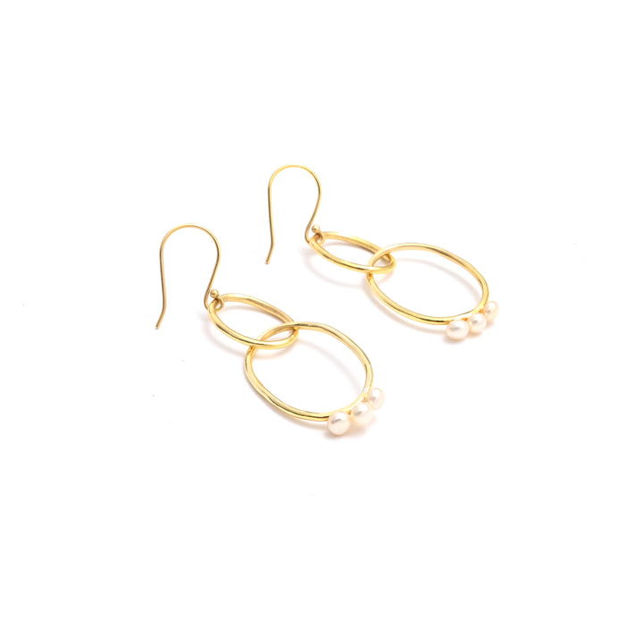 Hoop Earrings – Opulent Pearl Finish