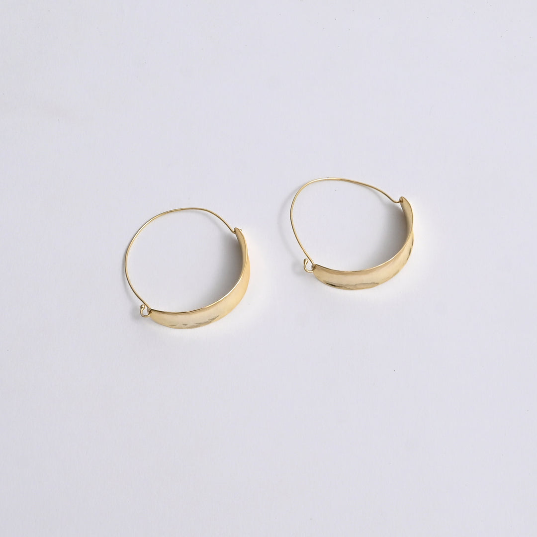 Halo Hoop Earrings – Gold Plated