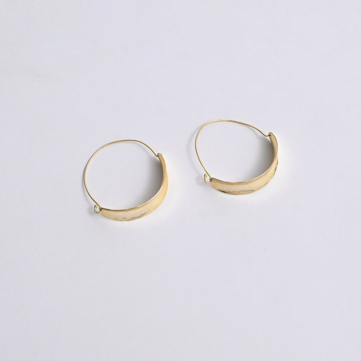 Halo Hoop Earrings – Gold Plated