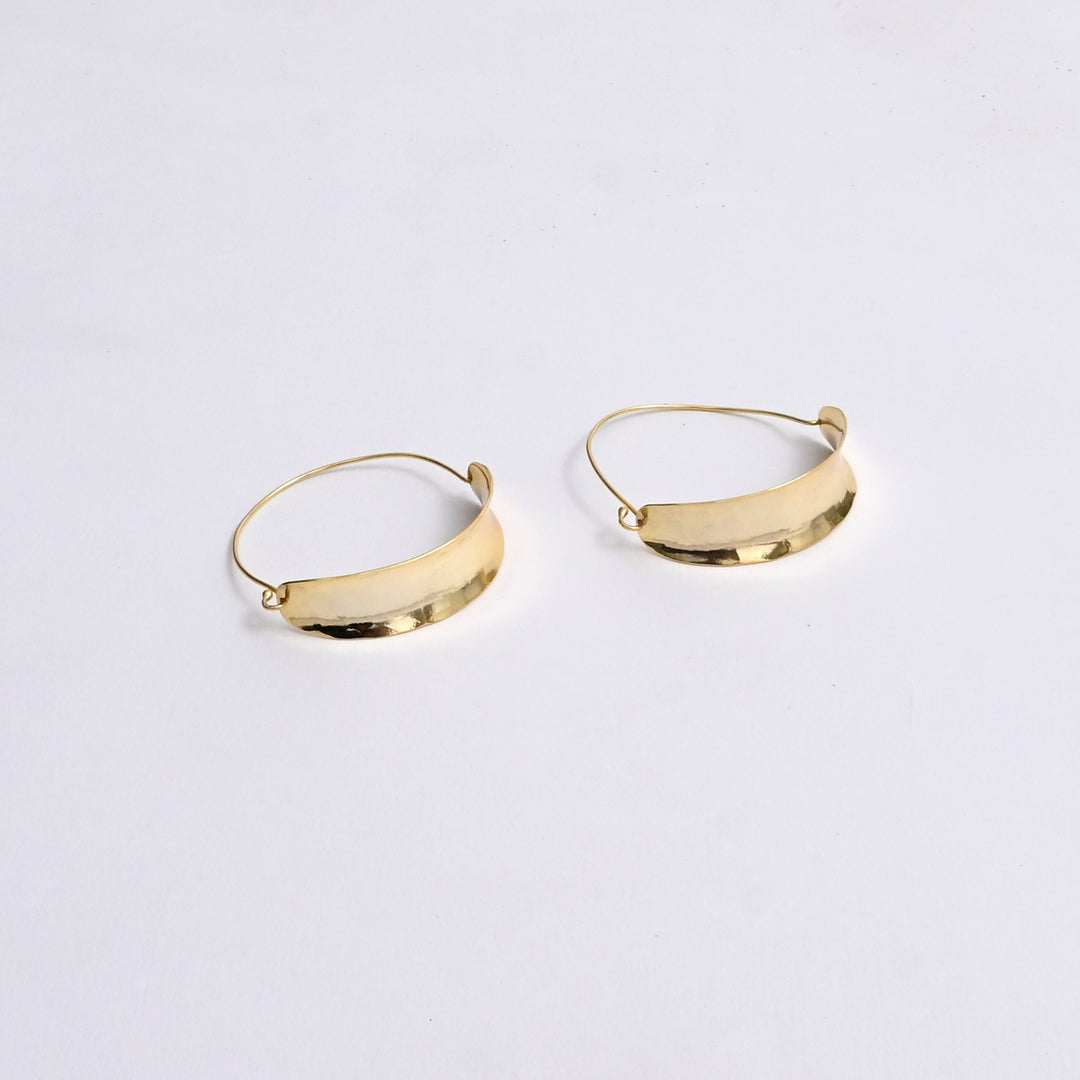 Halo Hoop Earrings – Gold Plated