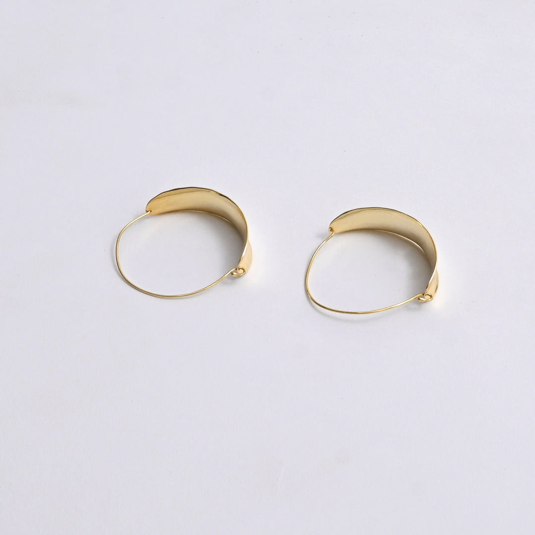 Halo Hoop Earrings – Gold Plated