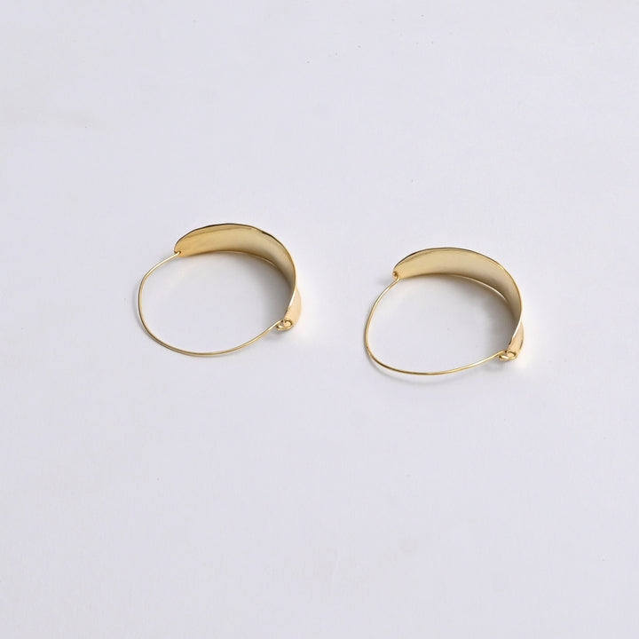 Halo Hoop Earrings – Gold Plated