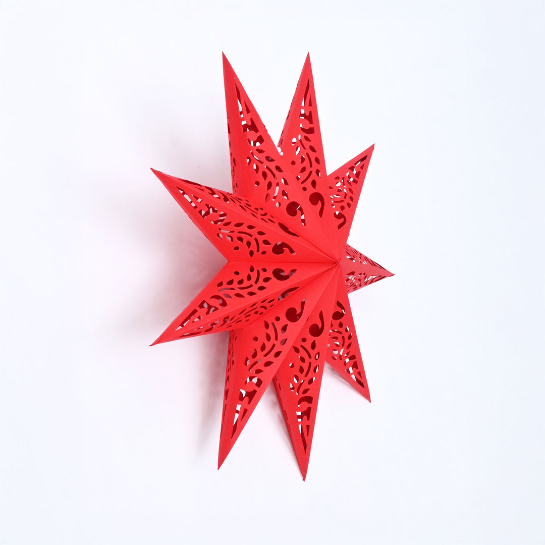 8-Point Paper Star Christmas Hanging Decor – 60 cm