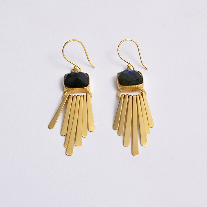 Gold-Plated Drop Earrings – Cascade Design