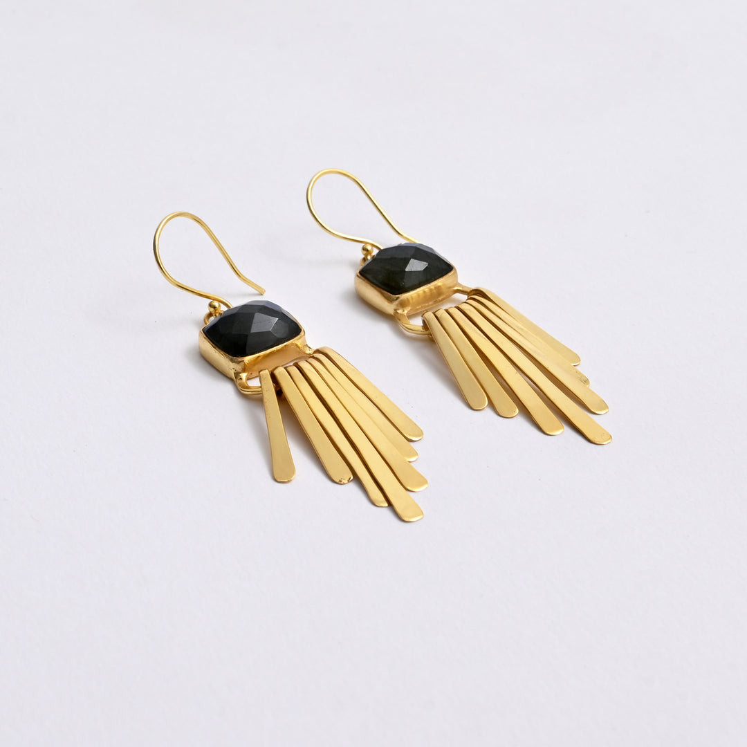 Gold-Plated Drop Earrings – Cascade Design