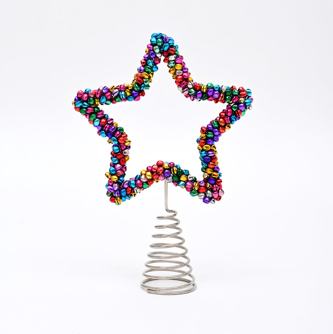 Multicolour Bells Star Christmas Tree Topper