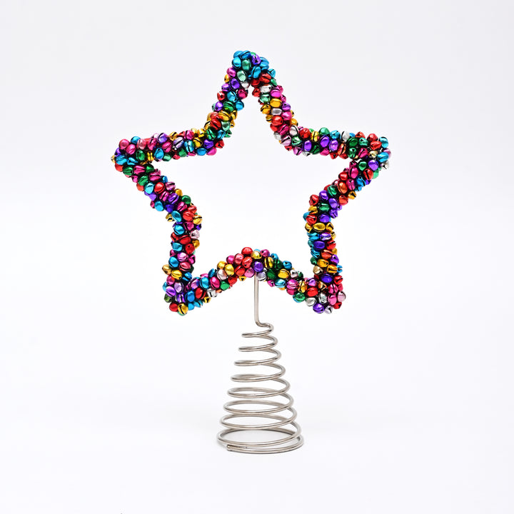 Multicolour Bells Star Christmas Tree Topper