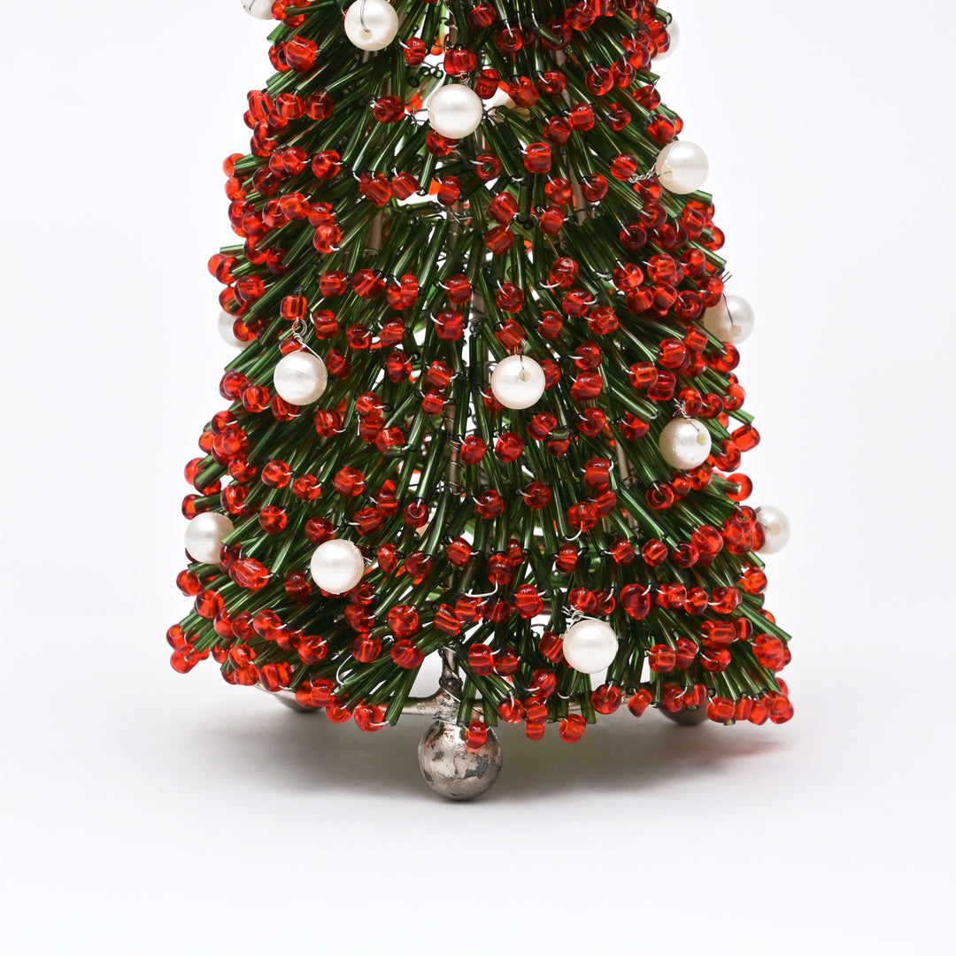 Beaded Christmas Tree Tabletop Decoration