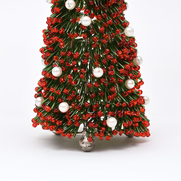 Beaded Christmas Tree Tabletop Decoration