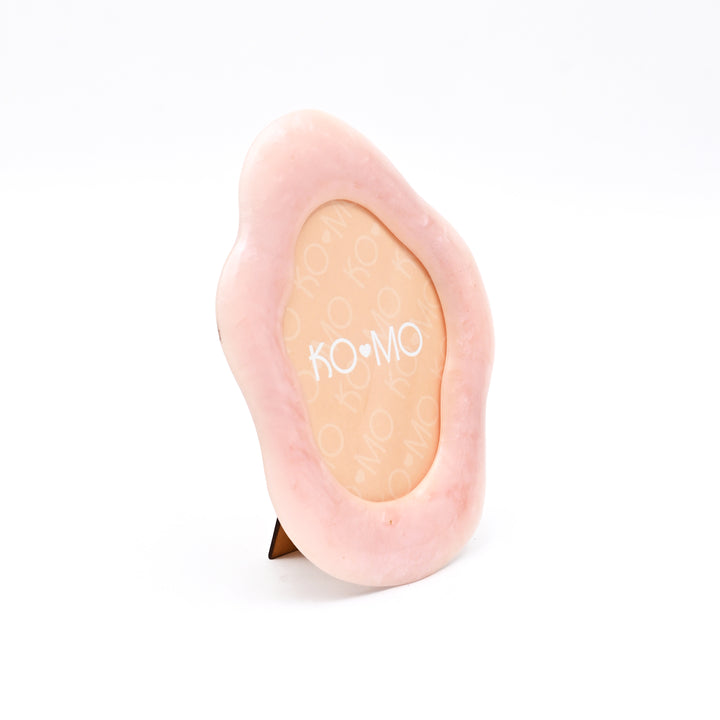 Pink Organic Shape Resin Photo Frame 5x7 Inch Décor