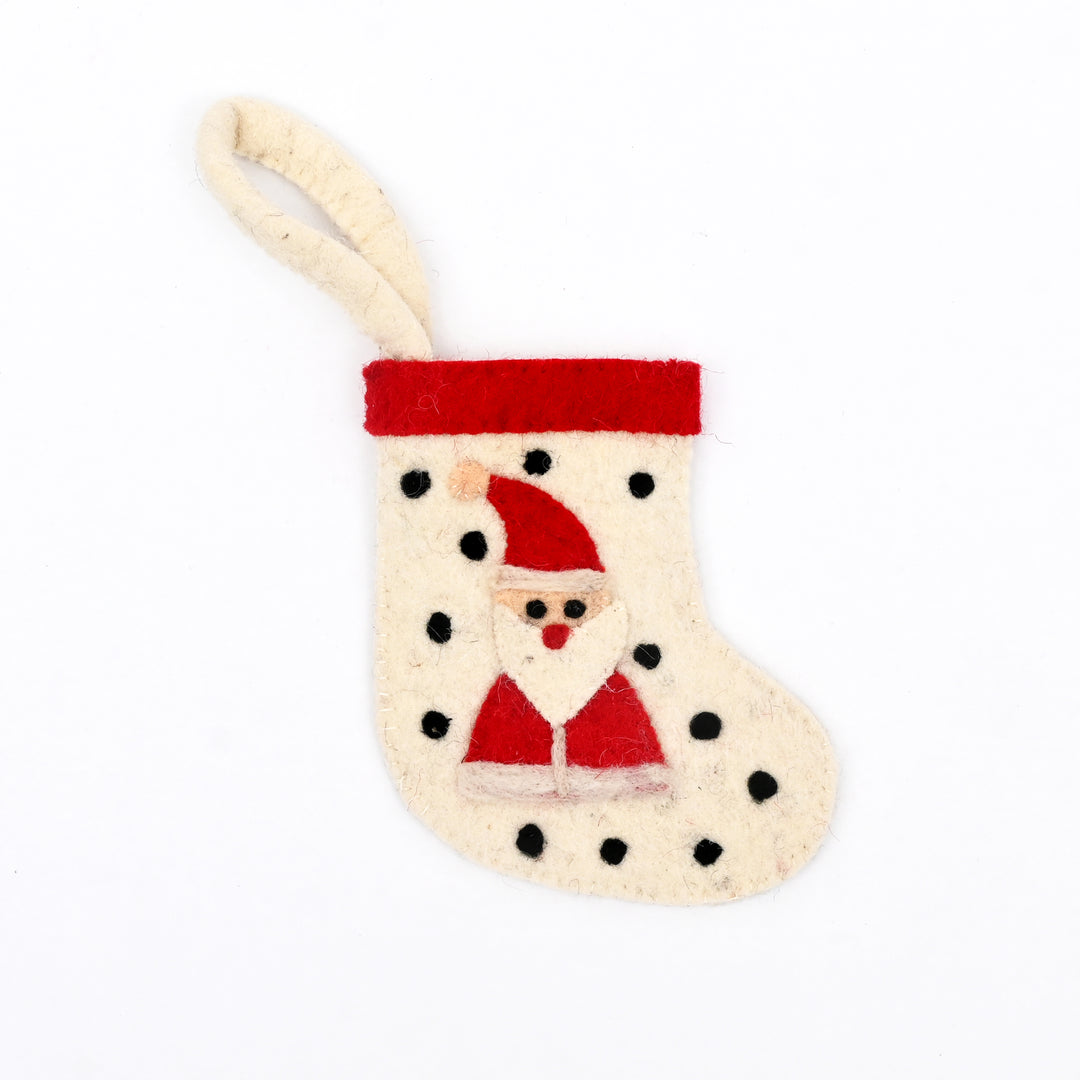 Mini Felt Snowman Christmas Stocking