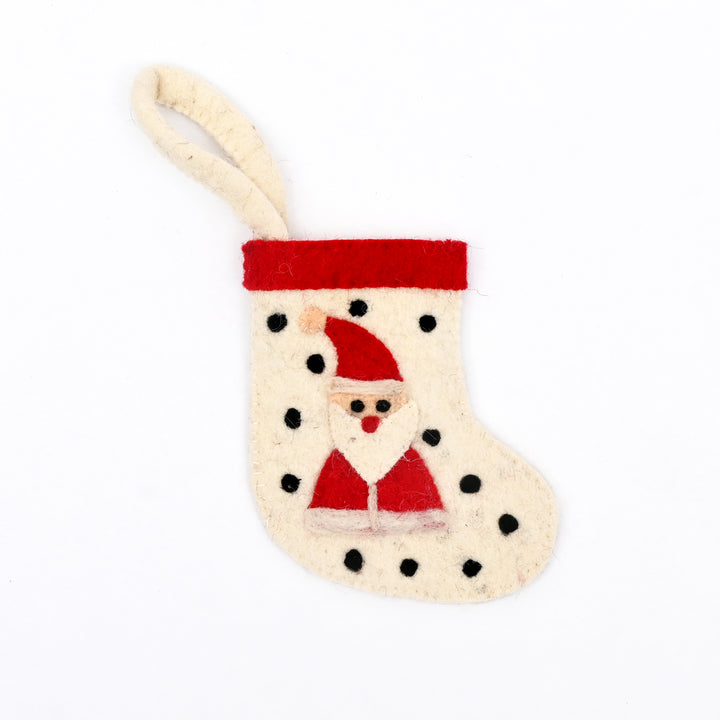 Mini Felt Snowman Christmas Stocking