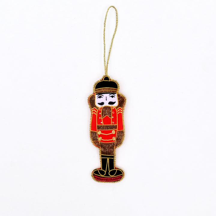 Velvet Nutcracker Christmas Hanging Ornament