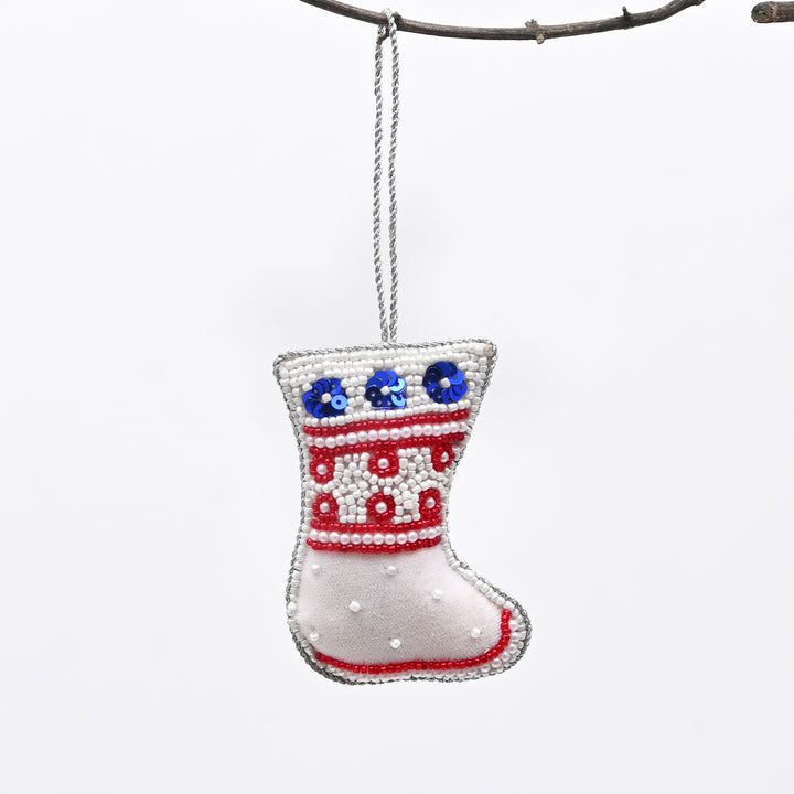 Velvet Mini Stocking Christmas Hanging Ornament