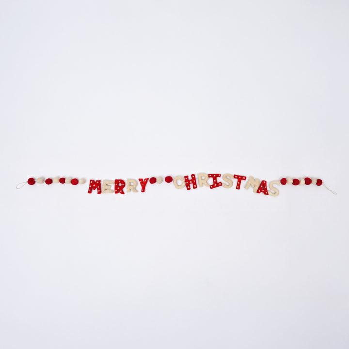 Felt Letter Christmas Garland 182 cm