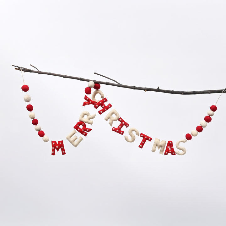 Felt Letter Christmas Garland 182 cm