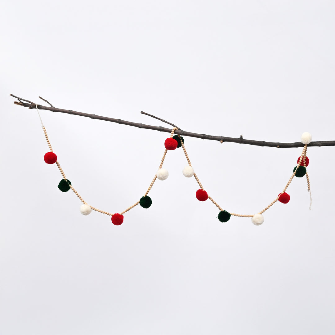 Multicolour Felt Christmas Garland