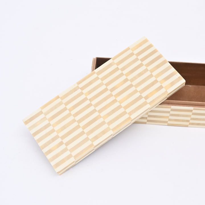 Alicia 3-Pc Ivory Resin MDF Jewellery & Keepsake Storage Box Set – Elegant Trinket Organizer for Dresser, Desk