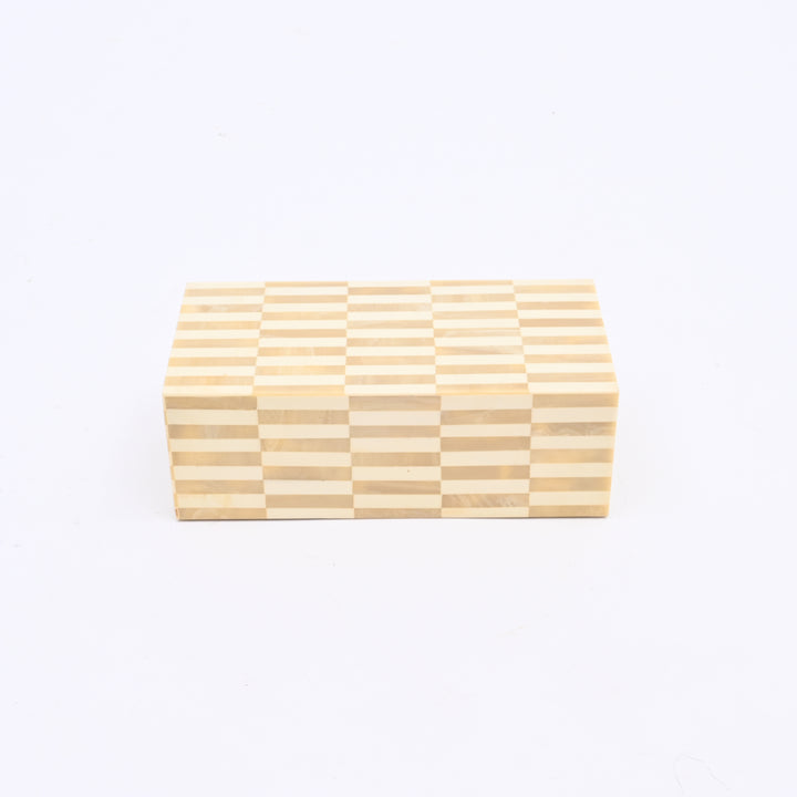 Alicia 3-Pc Ivory Resin MDF Jewellery & Keepsake Storage Box Set – Elegant Trinket Organizer for Dresser, Desk