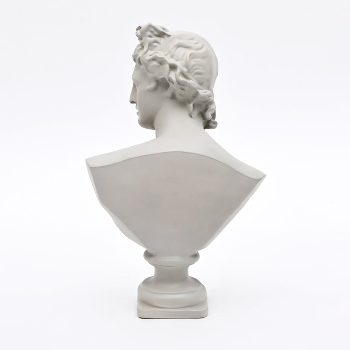 Grey Neo-Classical Bust Sculpture in Matte Resin