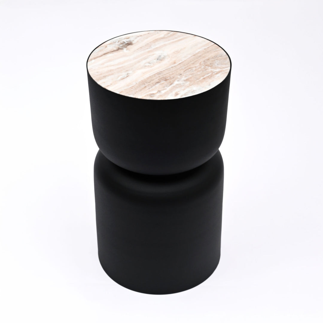 Drum Table with Marble top