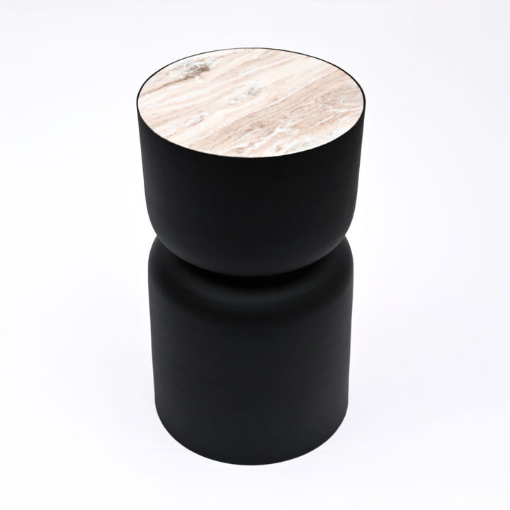 Drum Table with Marble top