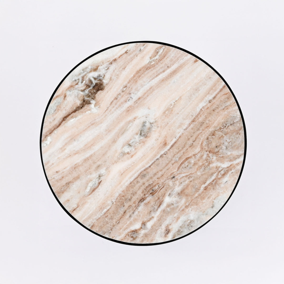 Drum Table with Marble top