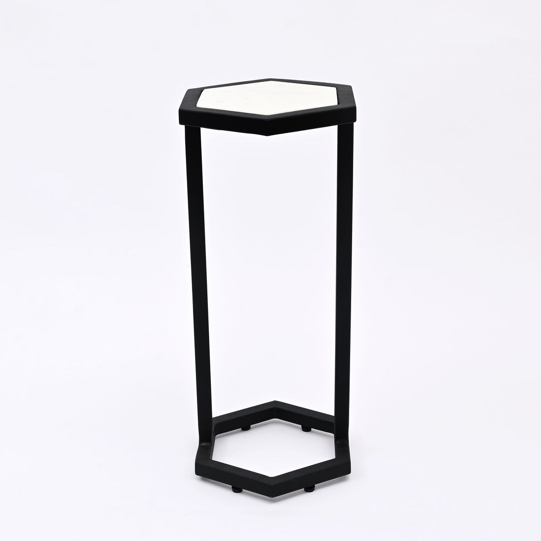 Hexaognal Marble Table  Small Set of 2