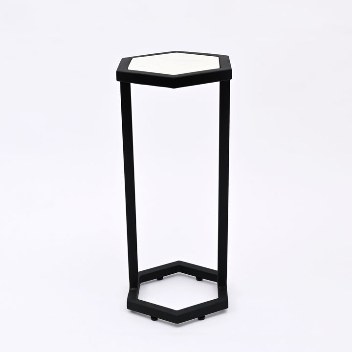 Hexaognal Marble Table  Small Set of 2