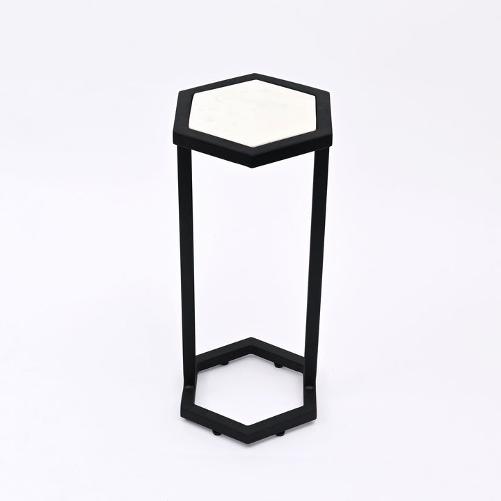 Hexaognal Marble Table  Small Set of 2