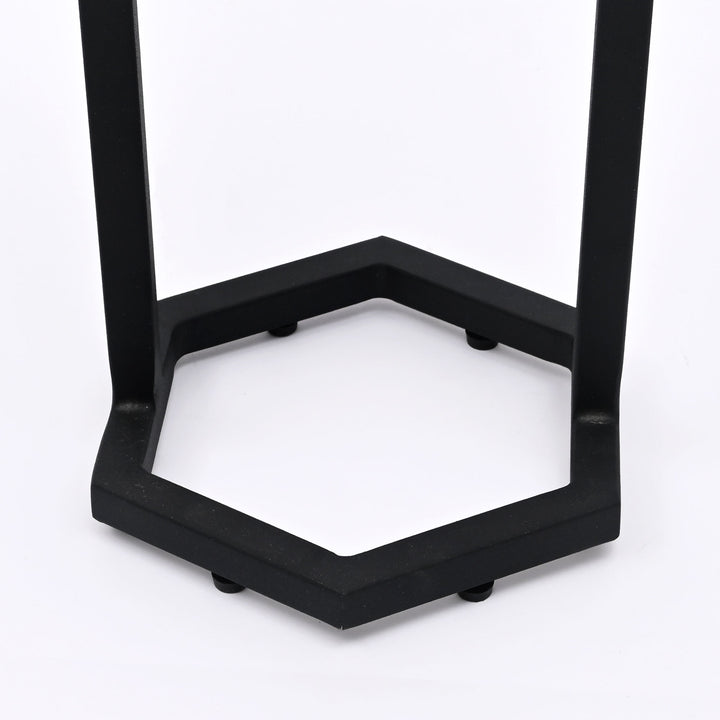 Hexaognal Marble Table  Small Set of 2