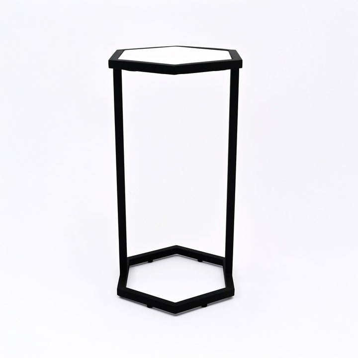 Hexaognal Marble Table  Small Set of 2