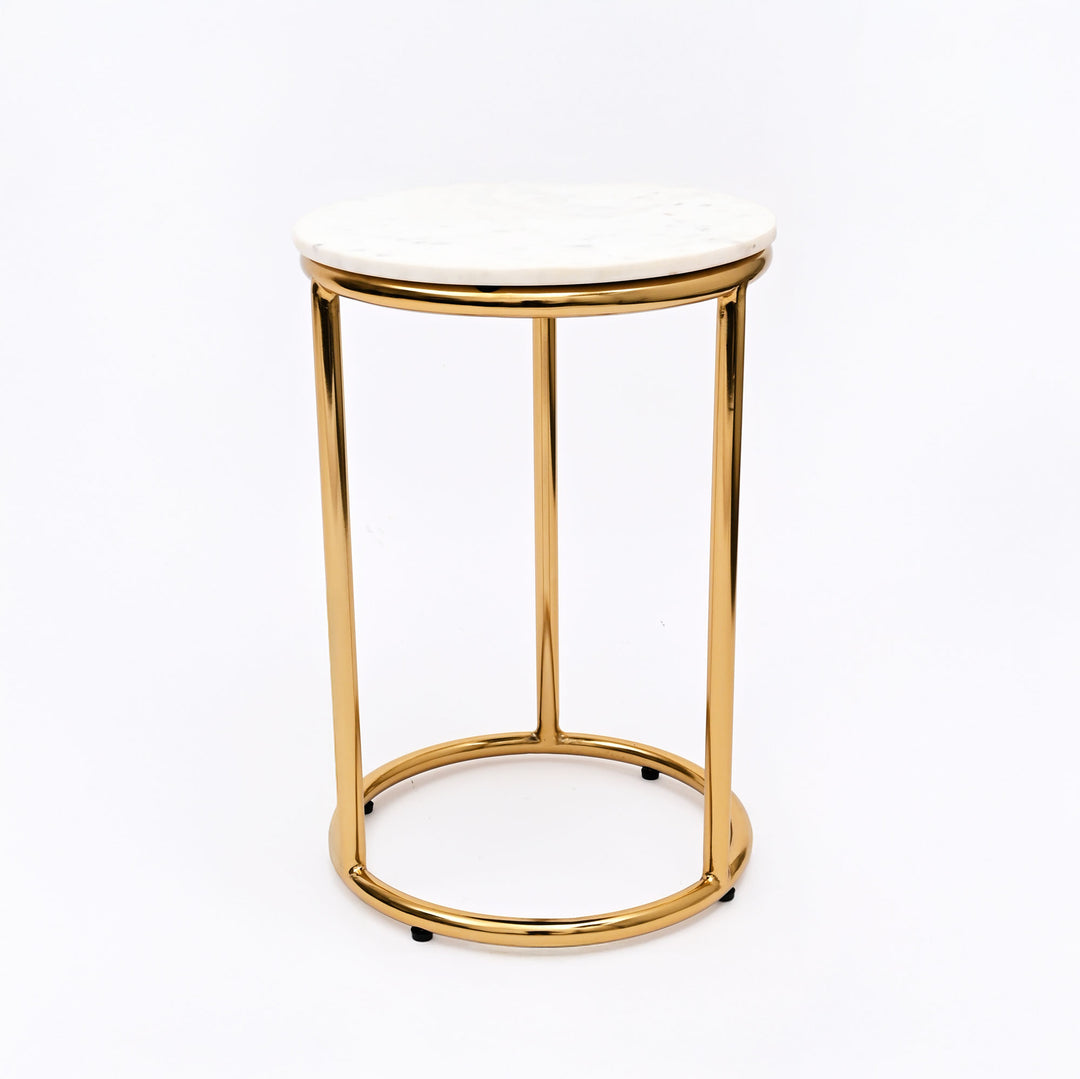 Gold EPL Marble Table Set of 2