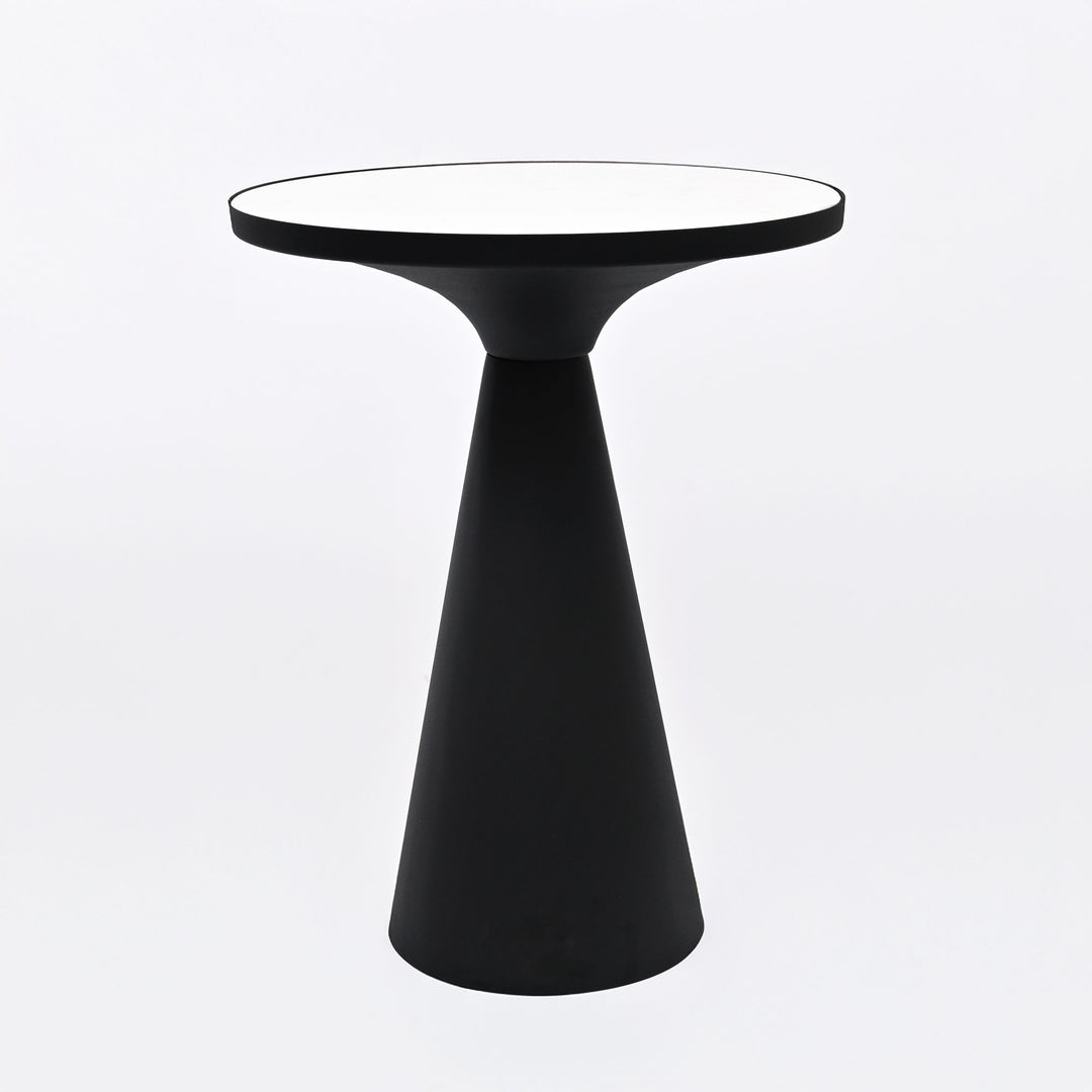 Round Cone Marble Side Table
