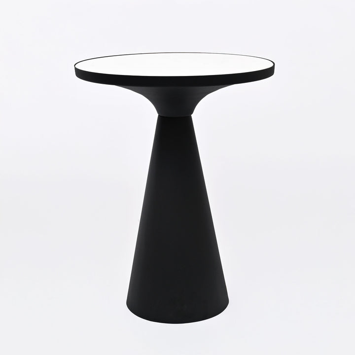 Round Cone Marble Side Table