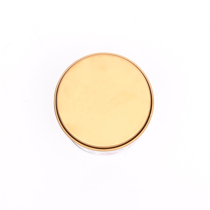 Small Round Enamel Box with Lid – Decorative Storage Container